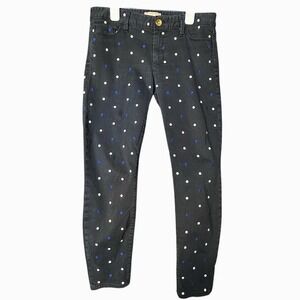 Banana Republic Polka Dot Jeans Womens Size 29 Dark Wash Slim Fit